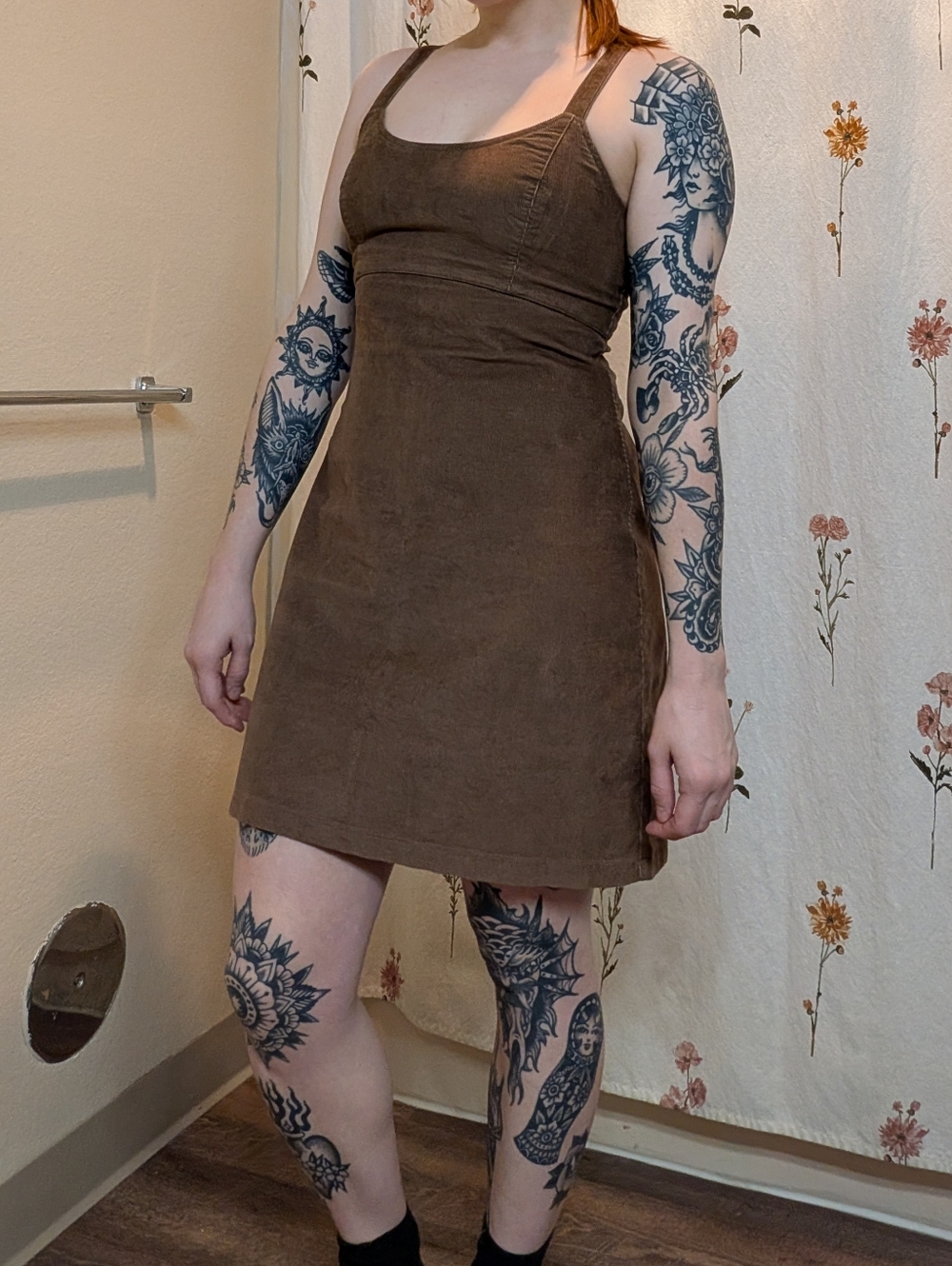 Hollister Brown Corduroy Mini Dress